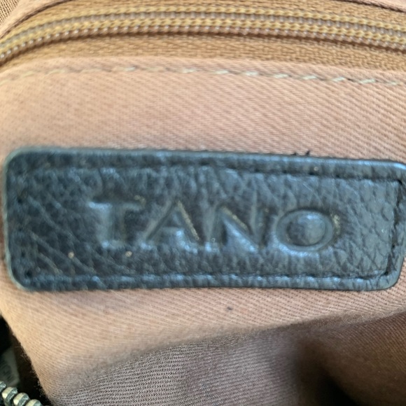 Tano Bag .Black leather crossbody purse with zipper. Used - Picture 5 of 14